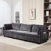 Streamdale Furniture Streamdale 111.42x32.28" 3-seater Chenille Sofa - Comfy, Cloud-soft, With Side Pocket