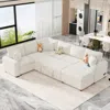 Streamdale Furniture Streamdale 112.2" Sectional Sofa Pull-out Sofa Bed Sleeper With A Storage Ottoman