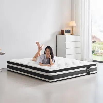 Streamdale Furniture Streamdale 12" Breathable Memory Foam Pocket Spring Hybrid Mattress