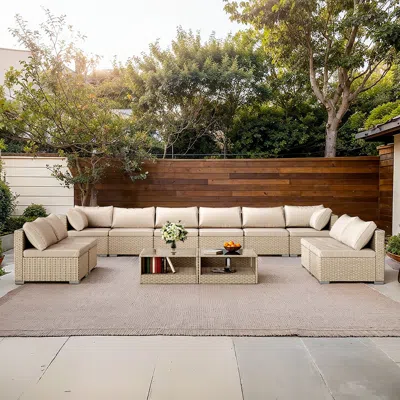 Streamdale Furniture Streamdale 12 Piece Outdoor Sofa Set