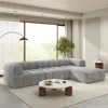 Streamdale Furniture Streamdale 122" Modern L-shaped Sectional Sofa With Chaise Lounge (right Hand)