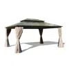 Streamdale Furniture Streamdale 12x16ft Hardtop Gazebo With Polycarbonate Roof