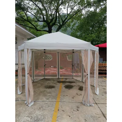 Streamdale Furniture Streamdale 13 Ft. W X 13 Ft. D X 9.2ft Pop-up Gazebo Tent Outdoor Canopy In White