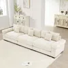 Streamdale Furniture Streamdale 130" Oversized Cloud Modular Sectional Couch, Premium Corduroy 3-seater Sofa, Cream