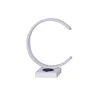 Streamdale Furniture Streamdale 13.5" C-shape Led With Usb Wireless Charger Port Table Lamp