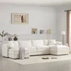 Streamdale Furniture Streamdale 136" Chenille U-shaped Sectional Sofa With Ottomans