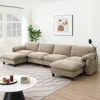 Streamdale Furniture Streamdale 140" Modular U-shape Sectional Sofa W/ Ottoman