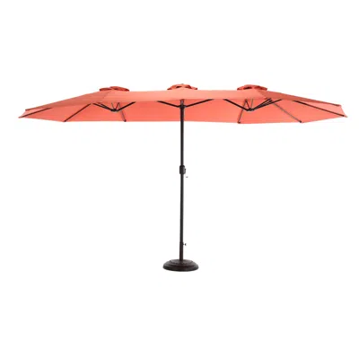Streamdale Furniture Streamdale 14.8 Ft Double Sided Outdoor Umbrella Rectangular Large With Crank