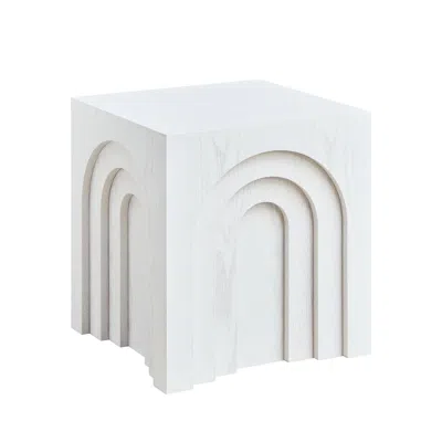 Streamdale Furniture Streamdale 15.74" Square Side/coffee/accent/bedside Table