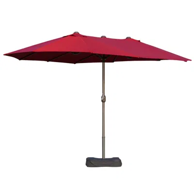 Streamdale Furniture Streamdale 15ft Extra-large Umbrella With Crank Mechanism For Shade And Protection