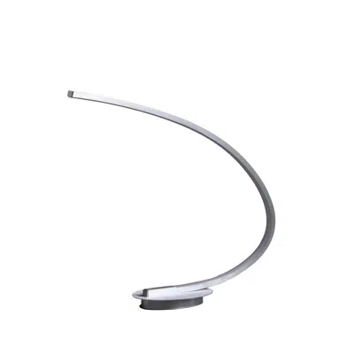 Streamdale Furniture Streamdale 16-inch Eli Brushed Nickel Led Arc Tube Table Lamp