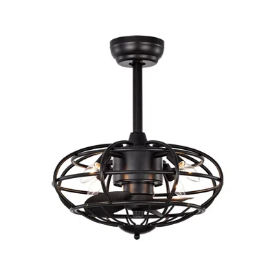 Streamdale Furniture Streamdale 18" Caged Ceiling Fan With Remote, Timer (3 Speeds)