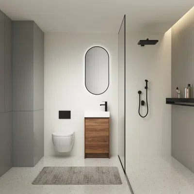 Streamdale Furniture Streamdale 18" Freestanding Vanity With Single Sink & Soft Closing Doors