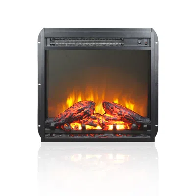 Streamdale Furniture Streamdale 18 Inch Electric Fireplace Insert In Black