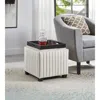 Streamdale Furniture Streamdale 18 Inch Wide Contemporary Square Cubestorage Ottoman Bench