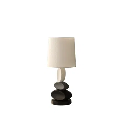 Streamdale Furniture Streamdale 19" In Coastal Como Modern Stacked Tablets Metal Table Lamp