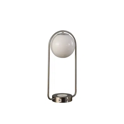 Streamdale Furniture Streamdale 19.25-inch-long Neilsen Retro Table Lamp With Charging Station
