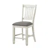 Streamdale Furniture Streamdale 2 Antique White Finish Wood Counter Height Chairs