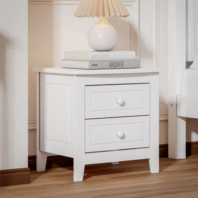 Streamdale Furniture Streamdale 2-drawer Nightstand For Bedroom