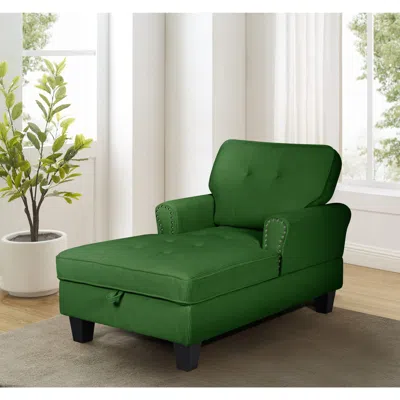 Streamdale Furniture Streamdale 2-in-1 Chaise Lounge With Storage