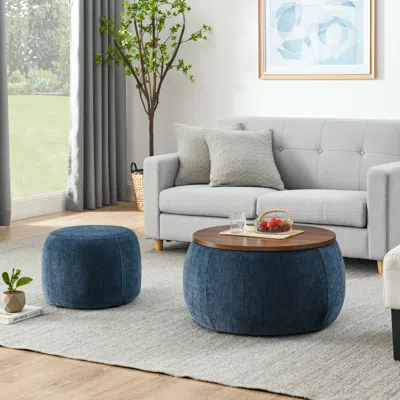 Streamdale Furniture Streamdale 2-in-1 Storage Ottoman (25" X 25" X 14.7")