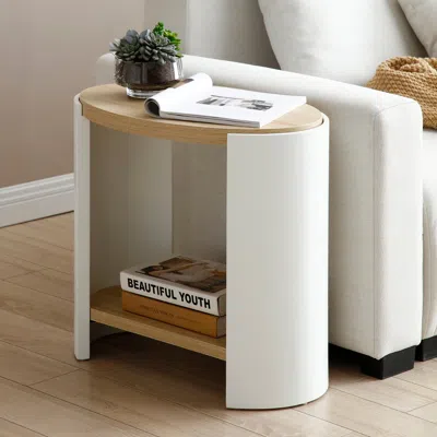Streamdale Furniture Streamdale 2-layer Storage Nightstand Table