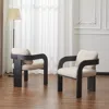Streamdale Furniture Streamdale 2-pack Dining Chairs With Pillow Back, Beige Fabric, Black Solid Wood Frame