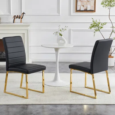 Streamdale Furniture Streamdale 2-pack Heavy-duty Chairs: 2.1" Cushion, Iron Frame, Home/office, Great Value