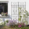 Streamdale Furniture Streamdale 2 Pack Metal Garden Trellis 71" X 17.7" Rustproof Trellis For Climbing Plants Outdoor Flo