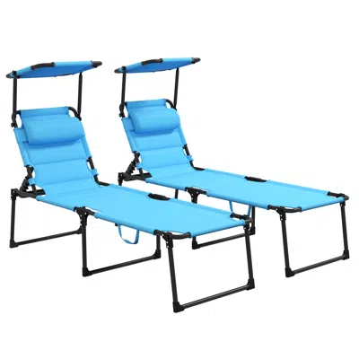 Streamdale Furniture Streamdale 2 Pcs Outdoor Lounge Chair
