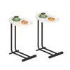 Streamdale Furniture Streamdale 2-piece C-shaped End Table With Slide