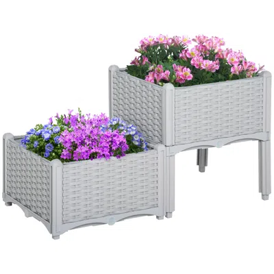 Streamdale Furniture Streamdale 2 Piece Raised Garden Bed With Legs