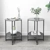 Streamdale Furniture Streamdale 2-piece Set (black) Tempered Glass End Table