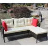 Streamdale Furniture Streamdale 2-piece Wicker Sectional Sofa And Seat