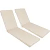 Streamdale Furniture Streamdale 2 Pieces Outdoor Lounge Chair Cushion Set-beige