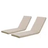 Streamdale Furniture Streamdale 2pcs Set Outdoor Lounge Chair Cushion Replacement Patio Funiture Seat Cushion Chaise Loun