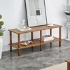 Streamdale Furniture Streamdale 2-tier Tv Stand With Open Shelf And Rubberwood Legs