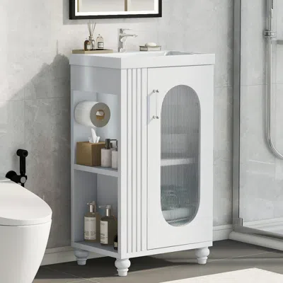 Streamdale Furniture Streamdale 20" Bathroom Vanity W/ Sink & Shelf