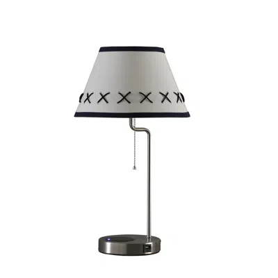 Streamdale Furniture Streamdale 20-inch Shelby Modern Craft Table Lamp With Usb Charging Station