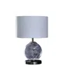 Streamdale Furniture Streamdale 20.5" In Athena Glass Led Plasma Mid-century Metal Table Lamp