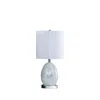 Streamdale Furniture Streamdale 20"in Niels Silver Mirror Glass/metal Table Lamp With Nightlight