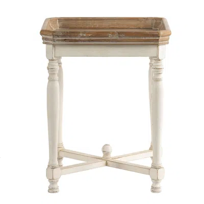 Streamdale Furniture Streamdale 20x20x25" Square Alcott Side Table In Neutral