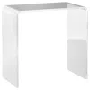 Streamdale Furniture Streamdale 21" Long Rectangle All Acrylic 15mm Thick Waterfall Coffee Table