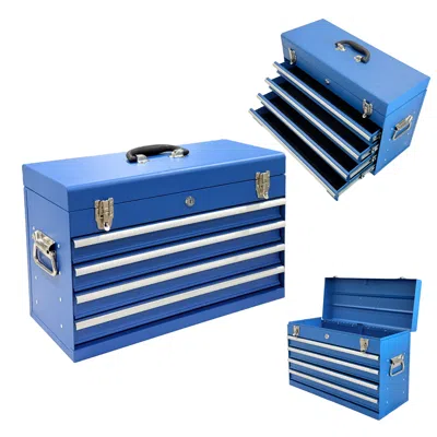 Streamdale Furniture Streamdale 21-inch Heavy Duty 4-drawer Portable Metal Tool Box With Ball Bearing Slides