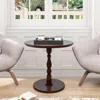 Streamdale Furniture Streamdale 23" Walnut Brown Round Accent Table In Brown
