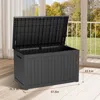 Streamdale Furniture Streamdale 113 Gallon Wicker Outdoor Storage Box