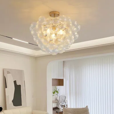 Streamdale Furniture Streamdale 23.6" Pendant With Clear Glass Globe For Home