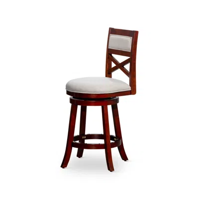 Streamdale Furniture Streamdale 24" Counter Height X-back Swivel Stool
