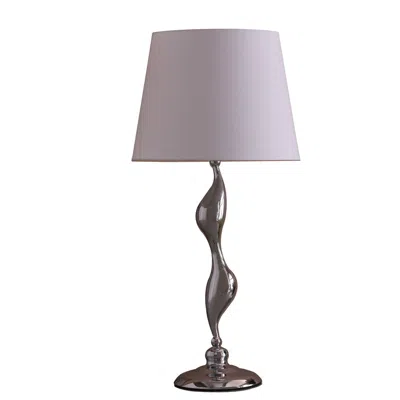 Streamdale Furniture Streamdale 24-inch Art Deco Silhouette Silver Table Lamp