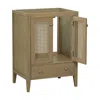 Streamdale Furniture Streamdale 24" Rattan Bathroom Vanity Base Cabinet